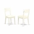 Pemberly Row 5-Piece Dining Set with Faux Leather Seats in White
