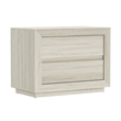 Pemberly Row 32 Inch 2-Drawer Nightstand in Whitewashed Oak Laminate