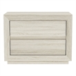 Pemberly Row 32 Inch 2-Drawer Nightstand in Whitewashed Oak Laminate