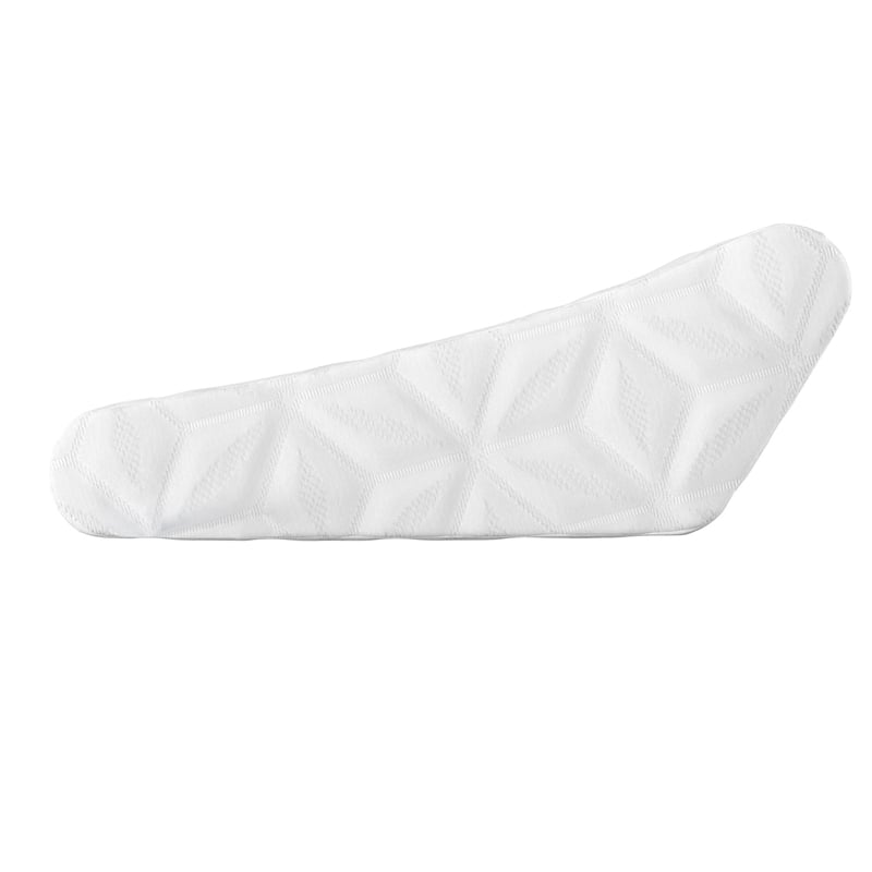 Pemberly Row White Memory Foam Cervical Contour Pillow for Neck Pain