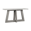 Pemberly Row 57 Inch Console Table with Concrete Top and Acacia Base