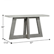 Pemberly Row 57 Inch Console Table with Concrete Top and Acacia Base