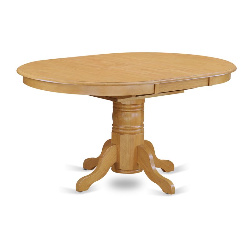 Pemberly Row 5-Piece Dining Set with Wood Seat Chairs in Oak Finish
