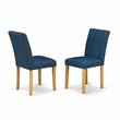 Pemberly Row 5-Piece Asian Hardwood Dining Set in Oak and Oasis