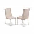 Pemberly Row X-Style 7-Piece Wood Dining Set in White Finish