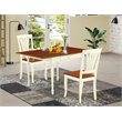 Pemberly Row 3-Piece Wood Dining Set in Buttermilk and Cherry