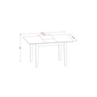 Pemberly Row 3-Piece Wood Kitchen Set in Linen White/Baby Blue