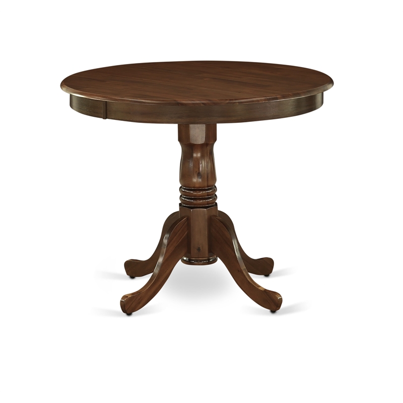 Pemberly Row 5-Piece Dining Table Set with Antique Walnut Finish