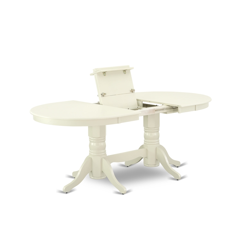 Pemberly Row 5-Piece Kitchen Set with Chairs in Linen White/Light Gray