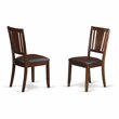 Pemberly Row 3-Piece Dining Set in Mahogany with Panel Chairs