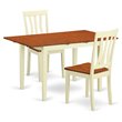 Pemberly Row 3-Piece Dining Set with Buttermilk and Cherry Finish