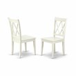 Pemberly Row 3-Piece Dining Set with X-Back Chair in Linen White