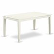 Pemberly Row 7-Piece Wood Dining Set with Panel Back Chairs in Linen White
