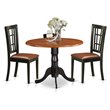 Pemberly Row 3-Piece Wood Dining Table Set with Black & Cherry Finish