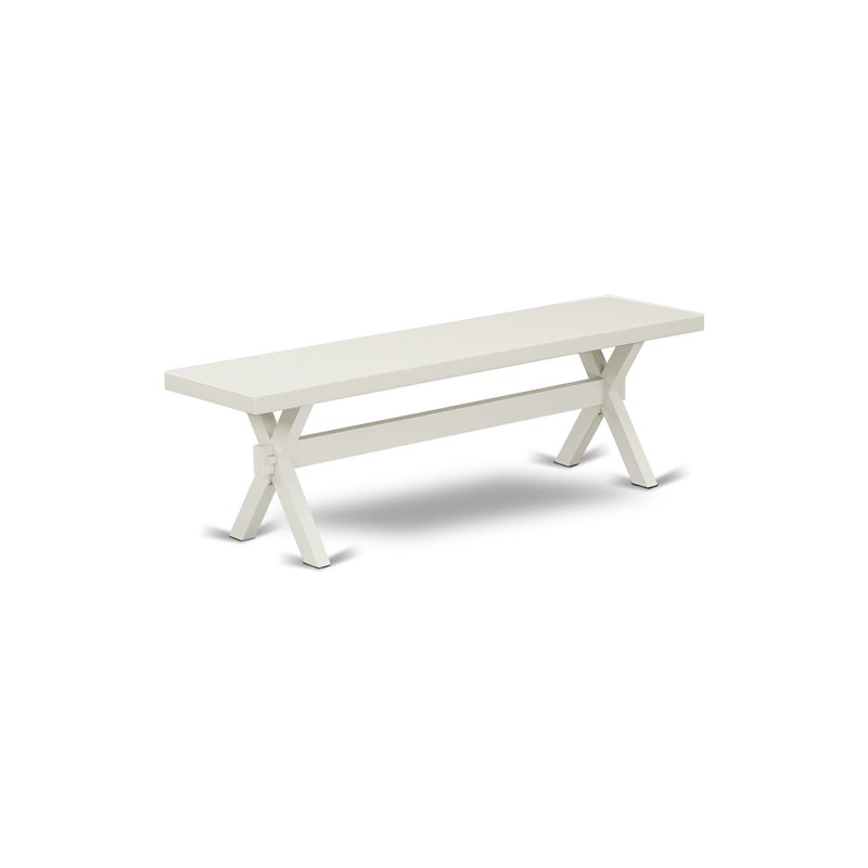 Pemberly Row 6-Piece Wood Dining Set in Linen White and Smoke