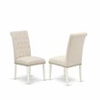 Pemberly Row 6-Piece Wood Dining Table Set in Linen White Finish