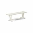 Pemberly Row 6-Piece Wood Dining Table Set in Linen White Finish