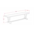 Pemberly Row 6-Piece Wood Dining Table Set in Linen White Finish