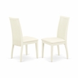 Pemberly Row 5-Piece Dining Set with Linen Chairs and Table in Linen White