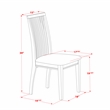 Pemberly Row 5-Piece Dining Set with Linen Chairs and Table in Linen White