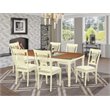 Pemberly Row 7-Piece Buttermilk & Cherry Wood Dining Room Set