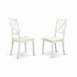 Pemberly Row 7-Piece Dining Set Wood Table with Chairs in Linen White