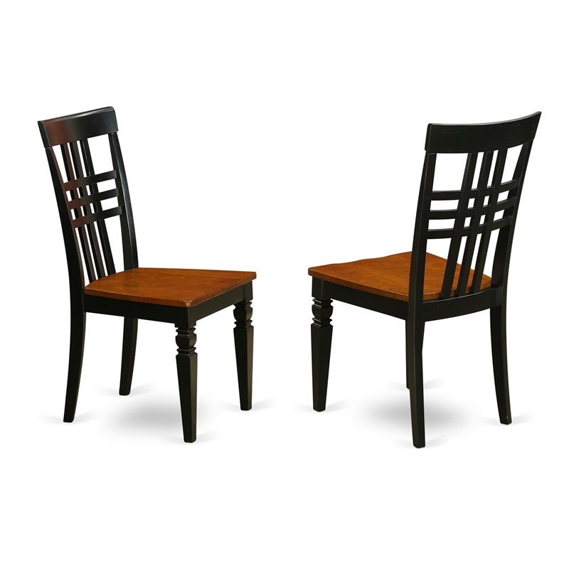 Pemberly Row 5-Piece Wooden Dining Set with Black and Cherry Finish