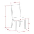 Pemberly Row 5-Piece Rustic Wood Dining Set in Mahogany and Light Tan