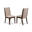 Pemberly Row 5-Piece Rustic Wood Dining Set in Mahogany and Light Tan