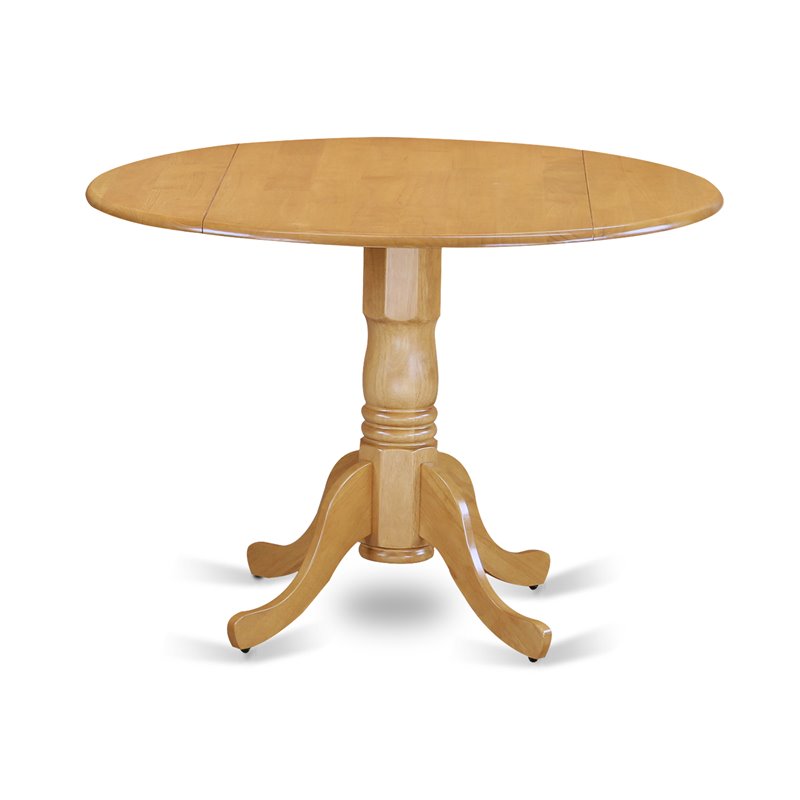 Pemberly Row 5-Piece Wood Dining Table Set with Chairs in Oak Finish