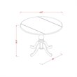 Pemberly Row 5-Piece Wood Dining Table Set with Chairs in Oak Finish