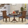 Pemberly Row 3-Piece Mahogany Dining Set with Faux Leather Chairs