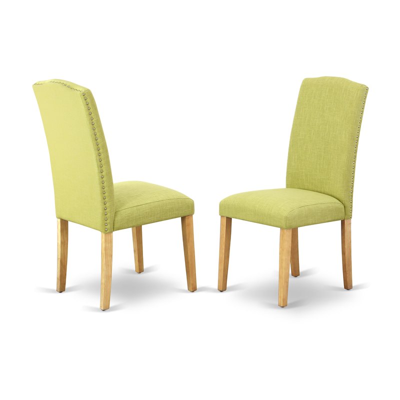 Pemberly Row 5-Piece Wood Dining Set in Oak and Limelight Finish