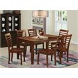 Pemberly Row 7-Piece Traditional Wood Dining Set in Mahogany