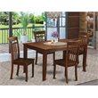 Pemberly Row 5-Piece Traditional Wood Kitchen Set in Mahogany Finish