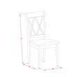 Pemberly Row 5-Piece Wood Dining Set with Linen Seat in Mahogany