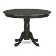Pemberly Row 3-Piece Dining Set with Round Cappuccino Table and Chairs