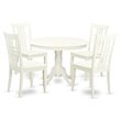 Pemberly Row 5-Piece Wood Dinette Set with Linen White Finish