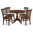 Pemberly Row 5-Piece Wood Kitchen Table and Chairs in Mahogany