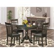 Pemberly Row 5-Piece Table and Dining Chair Set in Cappuccino Finish