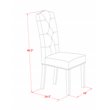 Pemberly Row 3-Piece Wood Dining Set in Linen White and Smoke Finish