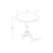 Pemberly Row 5-Piece Counter Height Table Set with Cherry Buttermilk Finish