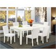 Pemberly Row 7-Piece Dining Set with Leather Seats and Extendable Table