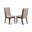 Pemberly Row 5-Piece Wood Dining Table Set with Mahogany Finish