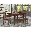 Pemberly Row 5-Piece Wood Kitchen Dining Set with Mahogany Finish