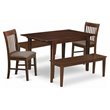 Pemberly Row 5-Piece Wood Kitchen Dining Set with Mahogany Finish