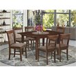 Pemberly Row 7-Piece Wood Dining Table and Chairs Set in Mahogany