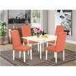 Pemberly Row 5-Piece Wood Dining Set with Drop Leaf Linen White