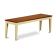 Pemberly Row 6-Piece Dining Set with Chairs & Bench in Buttermilk & Cherry