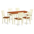Pemberly Row 7-Piece Wood Dining Room Set in Buttermilk & Cherry Finish